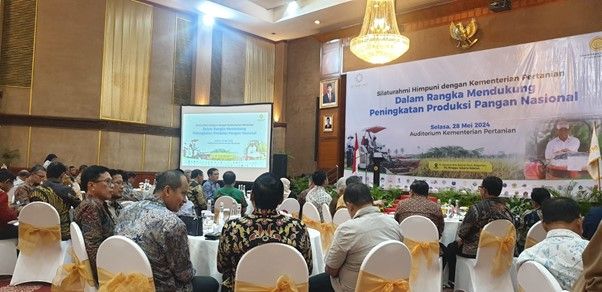 Himpuni menyelenggarakan kegiatan silaturahmi dengan Kementerian Pertanian di auditorium Kementan pada Selasa (28/5). 